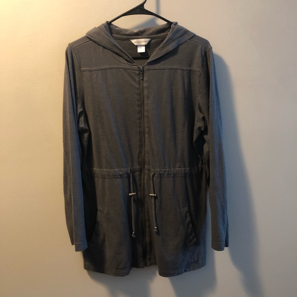 Gray Zip Up Jacket - image 1